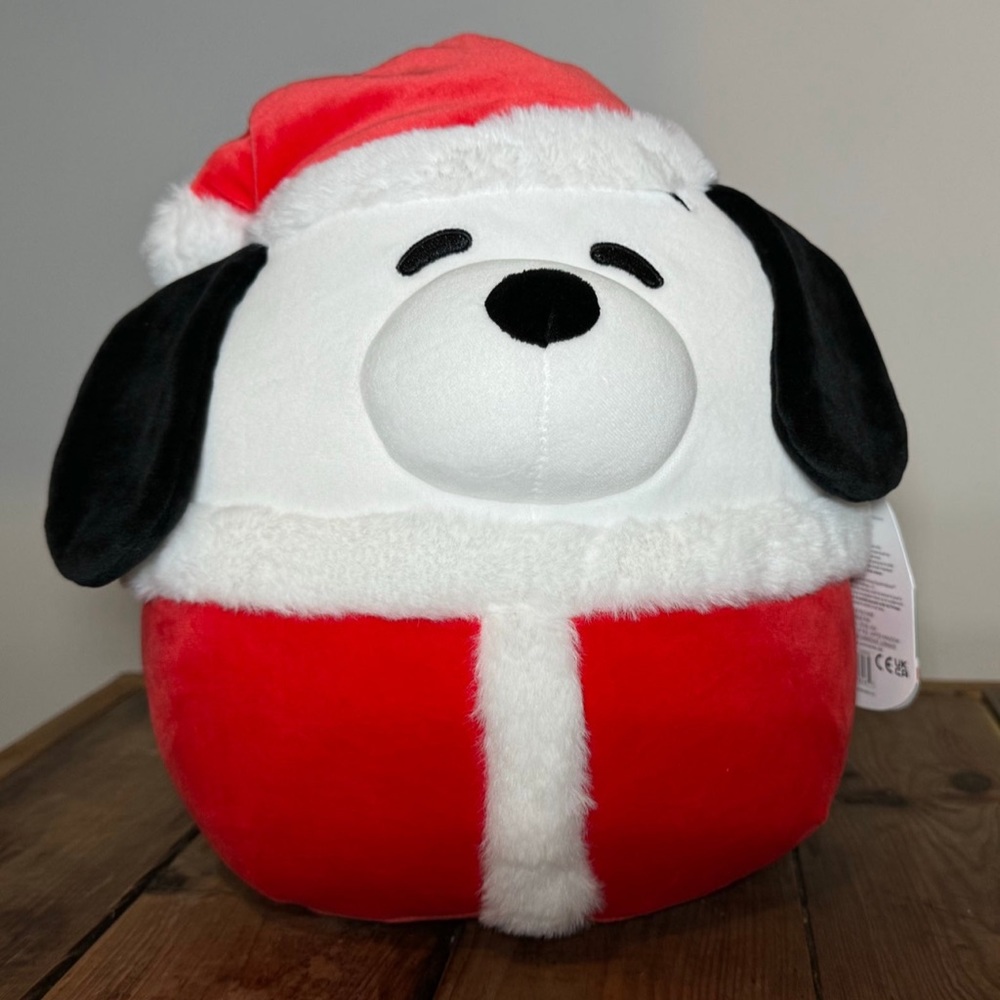 New Snoopy Santa Claus Squishmallow 10"